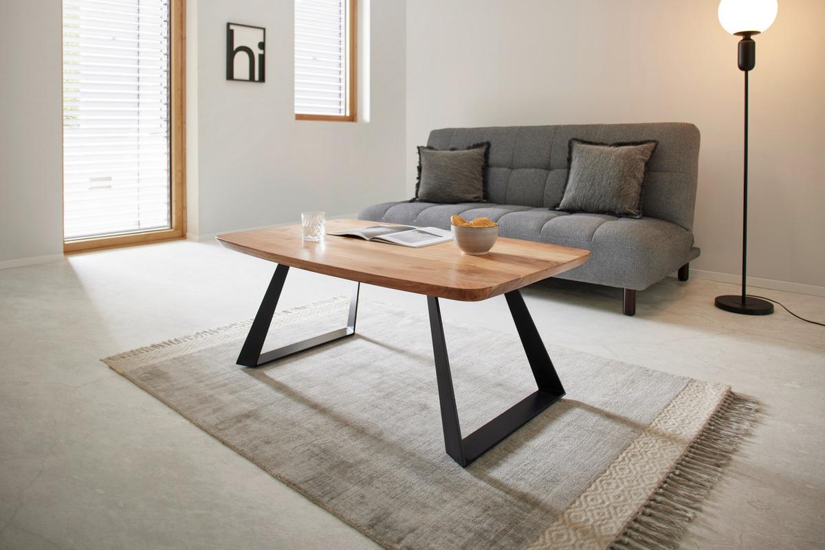 Schlafsofa Camilla Hellgrau Webstoff - Dunkelbraun/Hellgrau, MODERN, Holz/Textil (186/90/106cm) - Bessagi Home