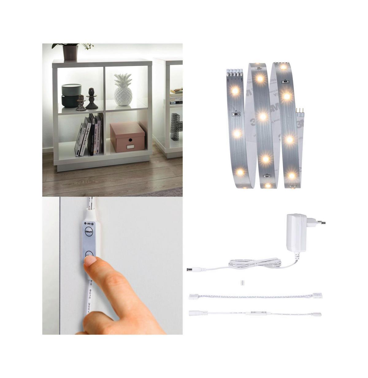 LED-Strip MaxLED 250 Comfort Set max. 4 Watt - Silberfarben, Basics, Kunststoff (100cm) - Paulmann