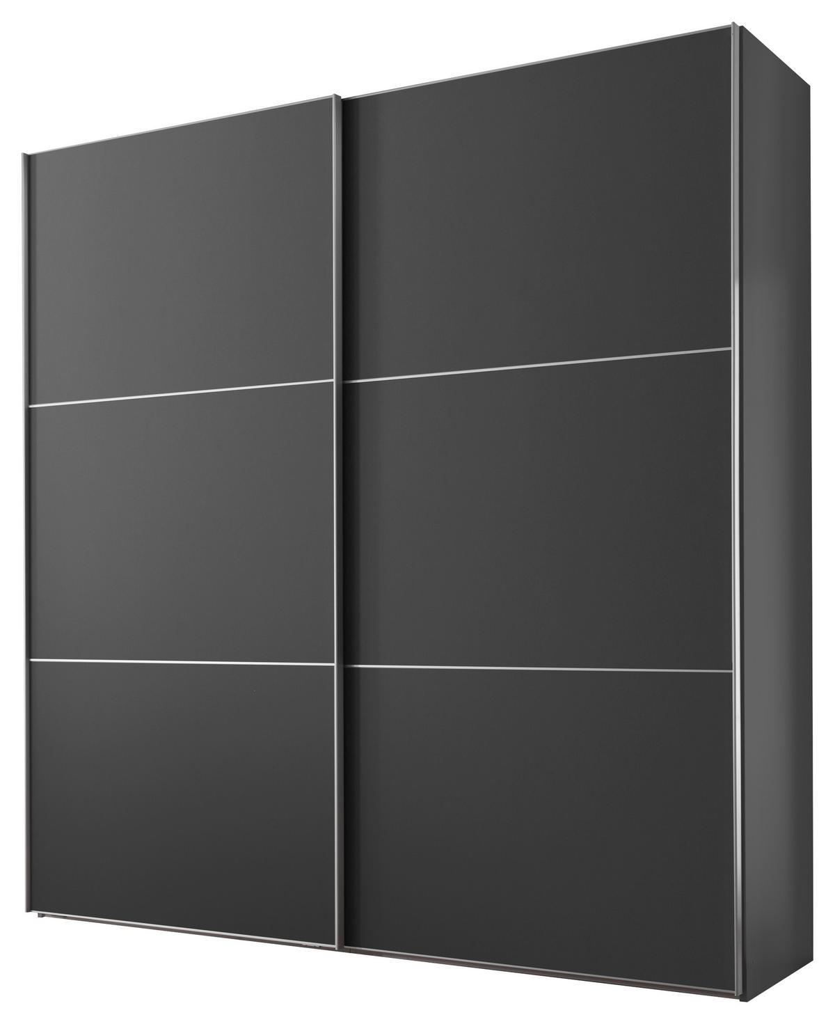 Ormar S Kliznim Vratima Includo - antracit/boje aluminija, Moderno (200/222/68cm) - Premium Living