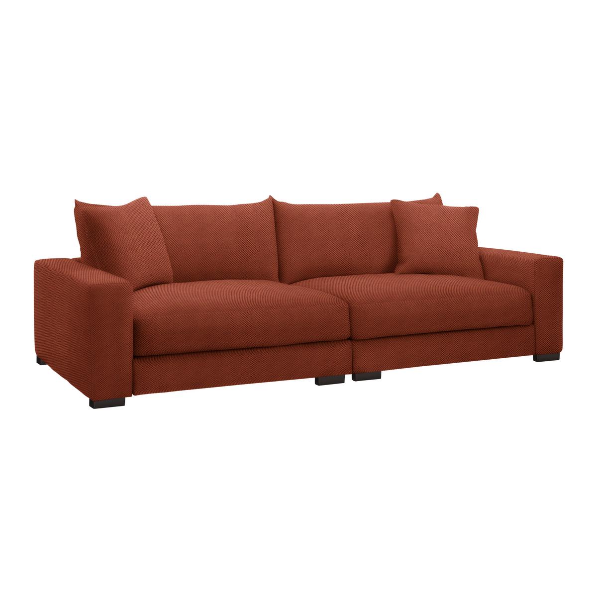 Megasofa Pedro Terracotta - Terracotta, MODERN, Holz/Holzwerkstoff (261/83/124cm) - Mömax