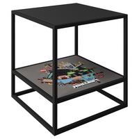 Beistelltisch Minecraft ca. 45x45x48 cm Schwarz - Schwarz, MODERN, Holzwerkstoff/Metall (45/45/48cm) - Minecraft