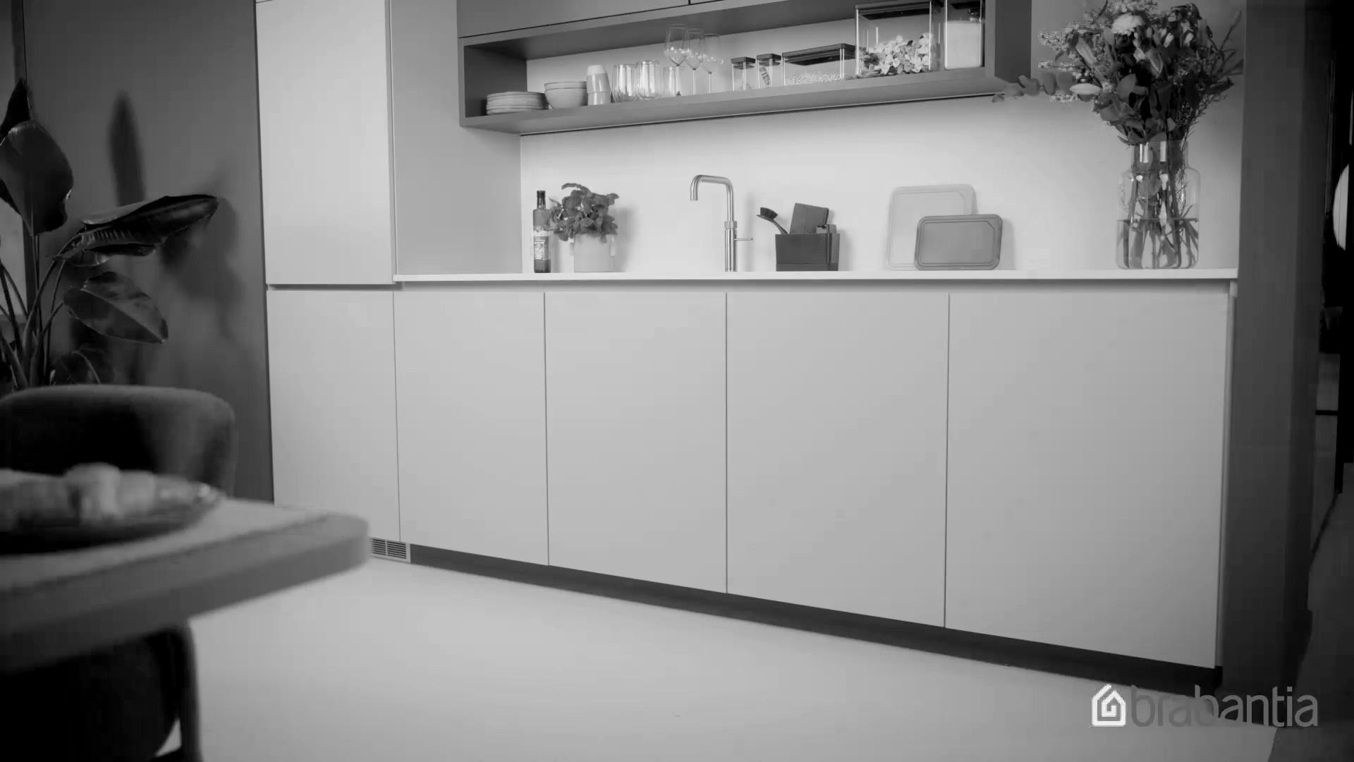 SORTOWNIK ODPADÓW DO ZABUDOWY 232541 - antracytowy/zielony, Basics, tworzywo sztuczne (40,4/39,6/48,1cm) - Brabantia
