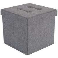 Tabure Franz, Siva - siva, Moderno, tekstil/leseni material (38/38/38cm) - Modern Living