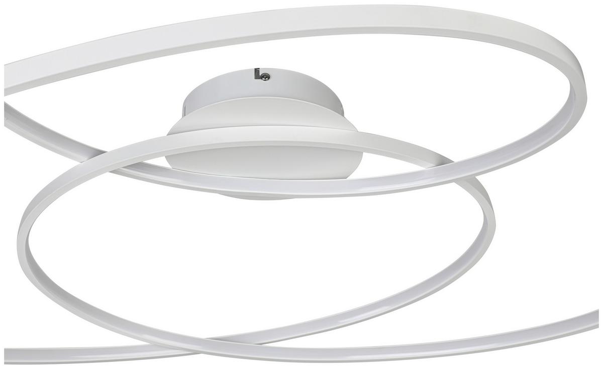 LED-Deckenleuchte Wilma Weiß max. 43 Watt - Weiß, MODERN, Kunststoff/Metall (65/80/15,5cm) - Mömax