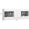 Viseča Vitrina Avensis - aluminij/bela, Moderno, umetna masa/steklo (140/52/37,1cm) - Mömax modern living Viseča Vitrina Avensis - aluminij/bela, Moderno, umetna masa/steklo (140/52/37,1cm) - Mömax modern living