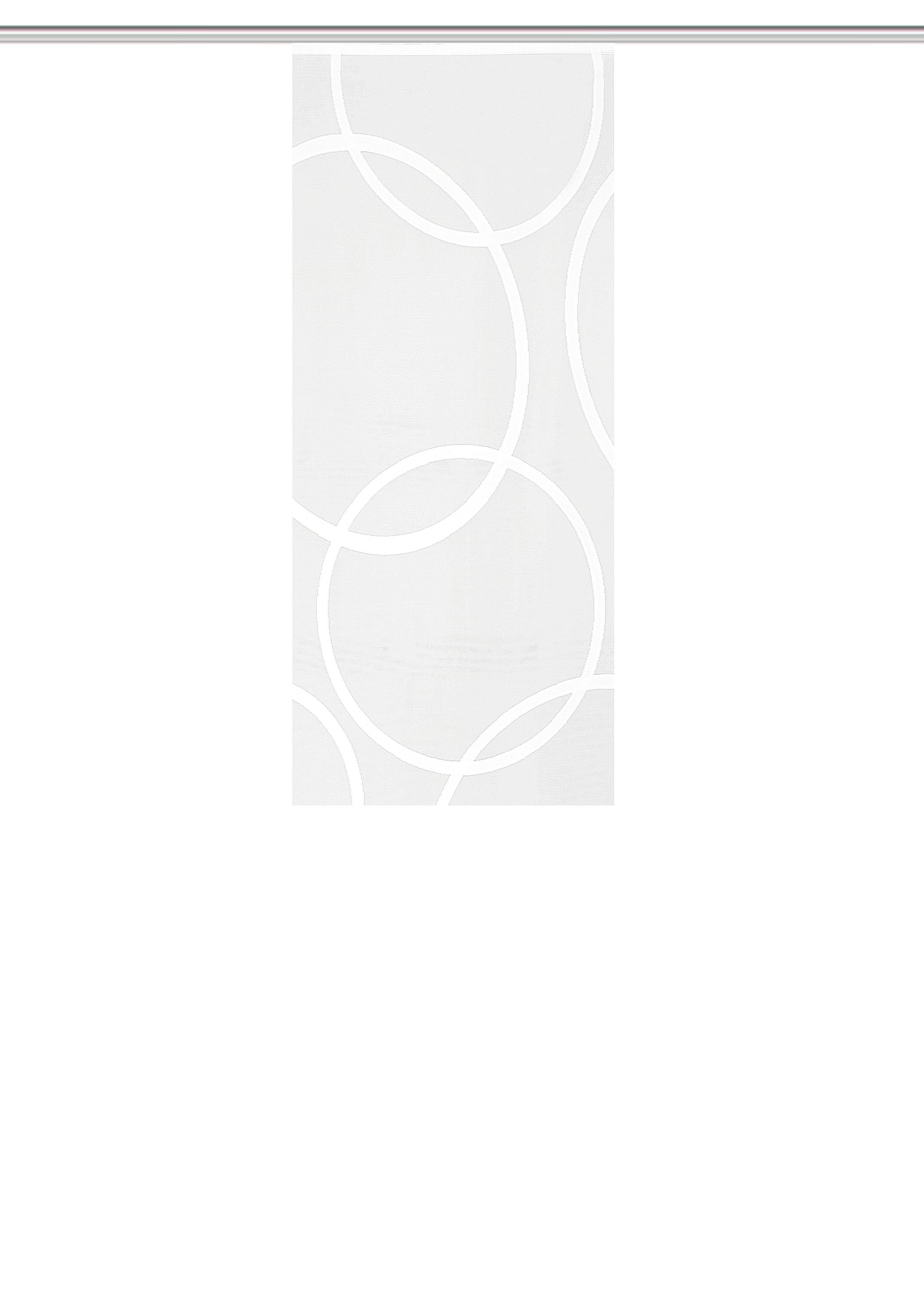 ZASŁONA PANELOWA PINALE - biały, Basics, tkanina (57/145cm)