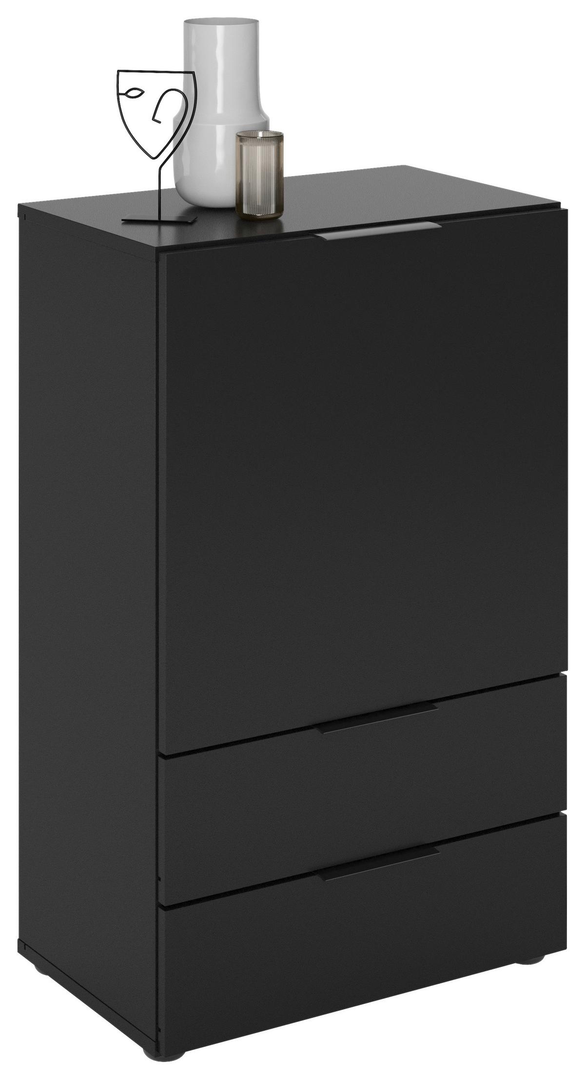 Kommode in Schwarz - Schwarz, MODERN, Holzwerkstoff (50/81/32cm) - Mömax