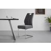 SCHWINGSTUHL LEA - Chromfarben/Grau, MODERN, Textil/Metall (44/97/59cm) - Mömax