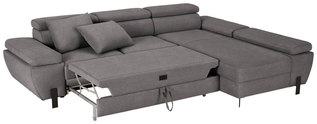 Coltar MOLINA MINI - gri închis, Modern, lemn/textil (277/90/189cm) - Mömax
