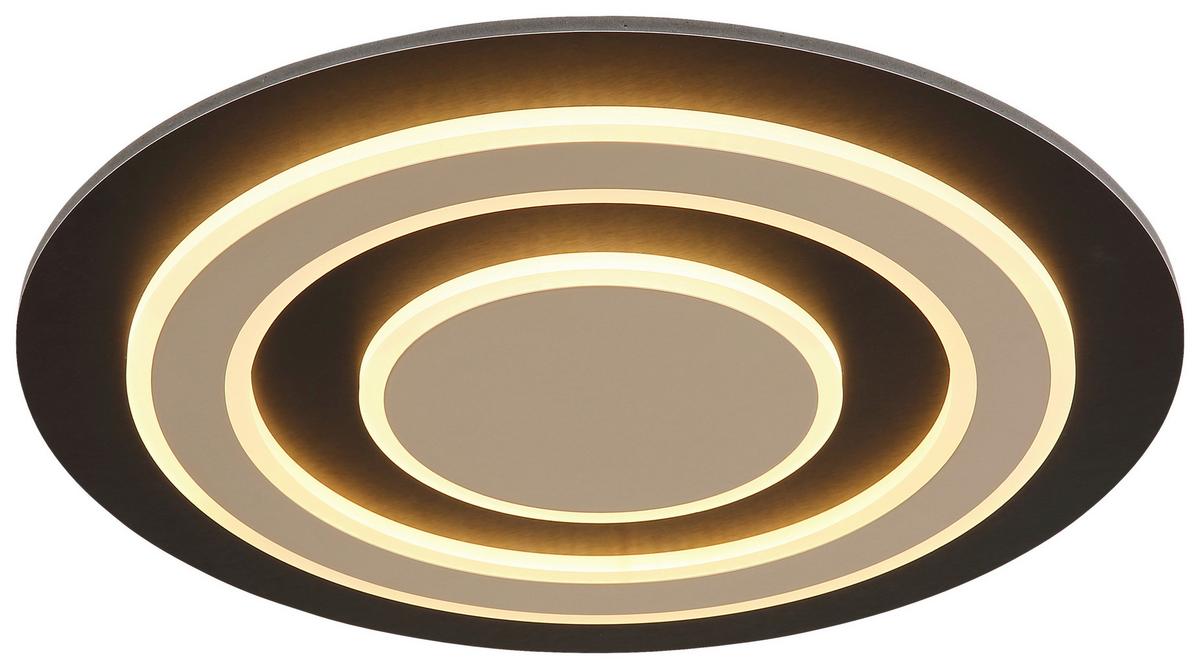 LAMPA SUFITOWA LYNN - czarny/opal, Design, tworzywo sztuczne/metal (48/5,2cm) - Novel