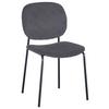 Stuhl Ira in Grau - Schwarz/Grau, MODERN, Holz/Textil (47/83/53cm) - Mömax
