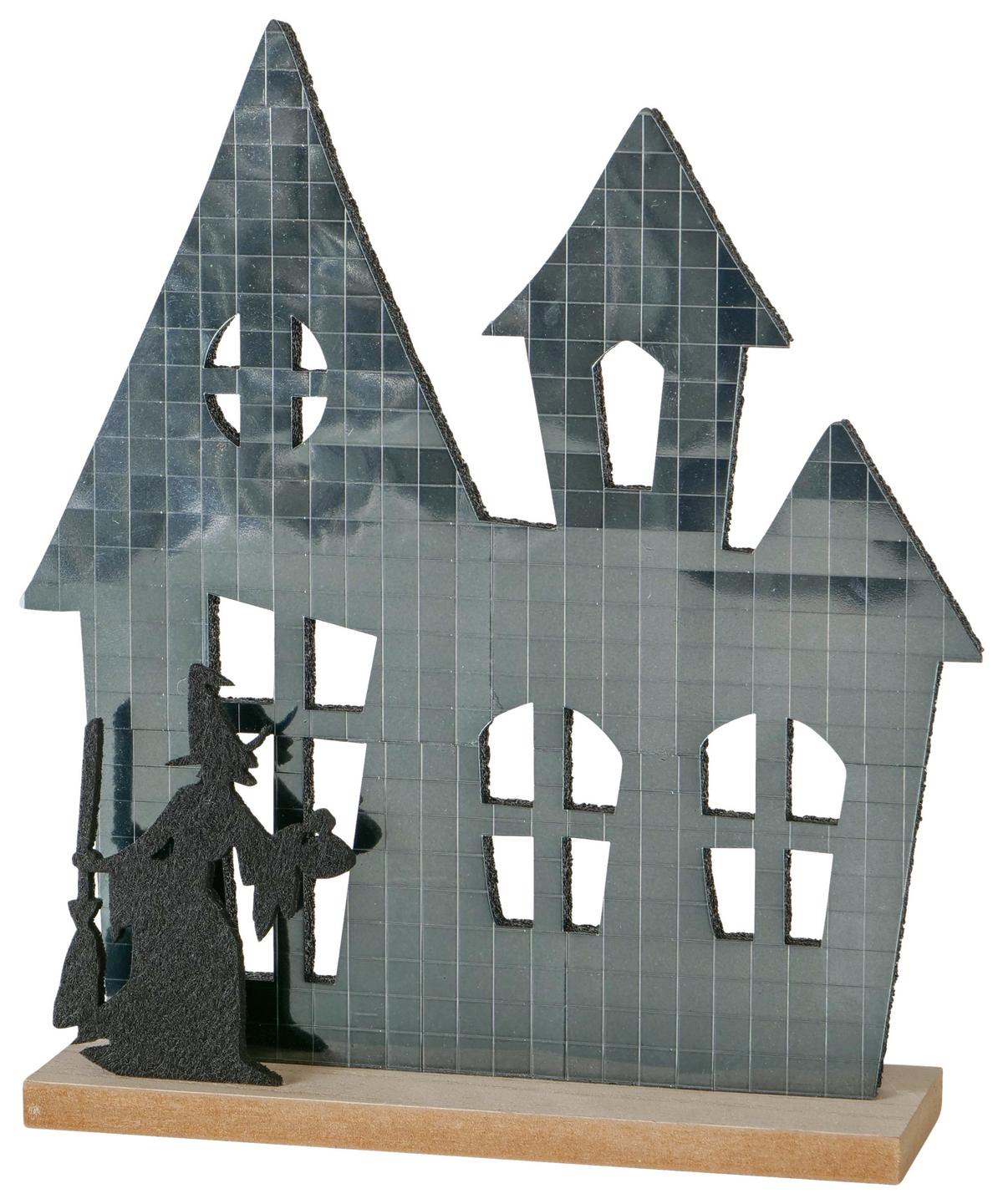 Dekohaus Boozar I diverse Modelle - Schwarz, KONVENTIONELL, Holzwerkstoff/Kunststoff (18,5/21/5cm) - Mömax