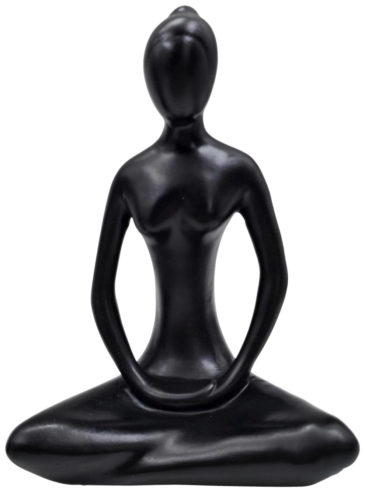 Objekt Dekorativni Lena I - crna, Moderno, prirodni materijali (14/19.5/8cm) - Mömax