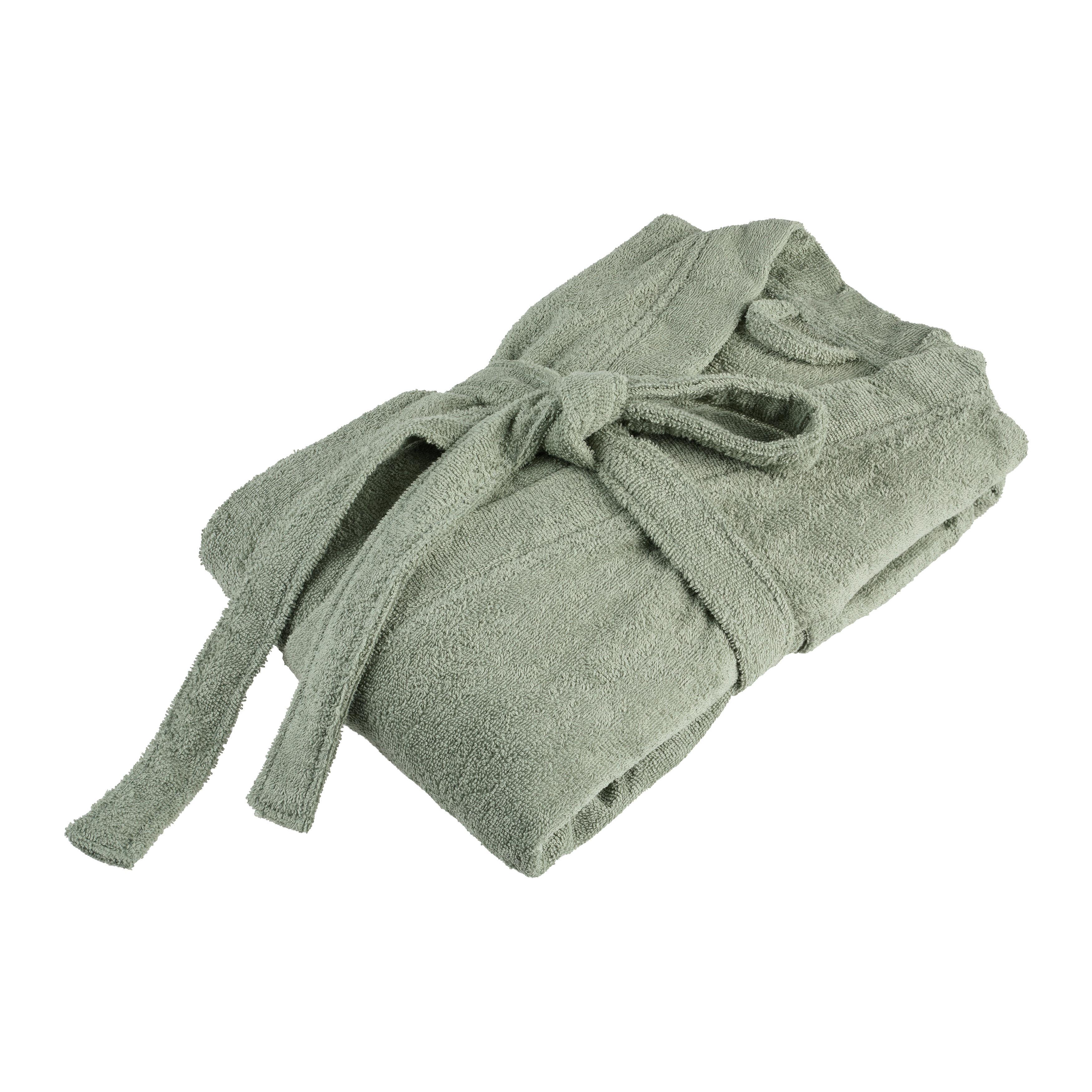 Bademantel Melanie Salbeigrün L/XL - Salbeigrün, Textil (L/XLnull) - Mömax