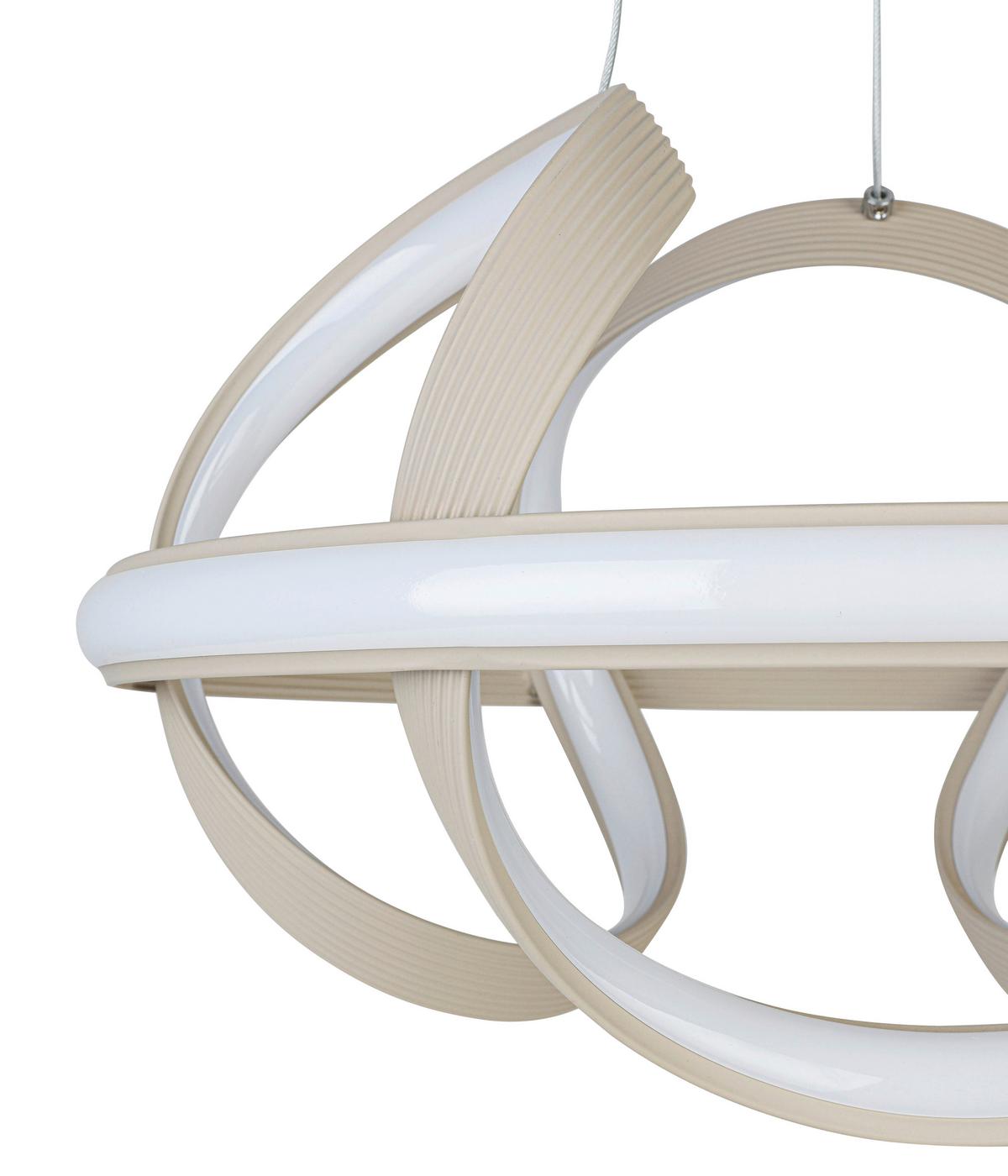 LAMPA WISZĄCA TARA - kolor piaskowy, Trend, tworzywo sztuczne/metal (41,5/120cm) - Collet's Monde