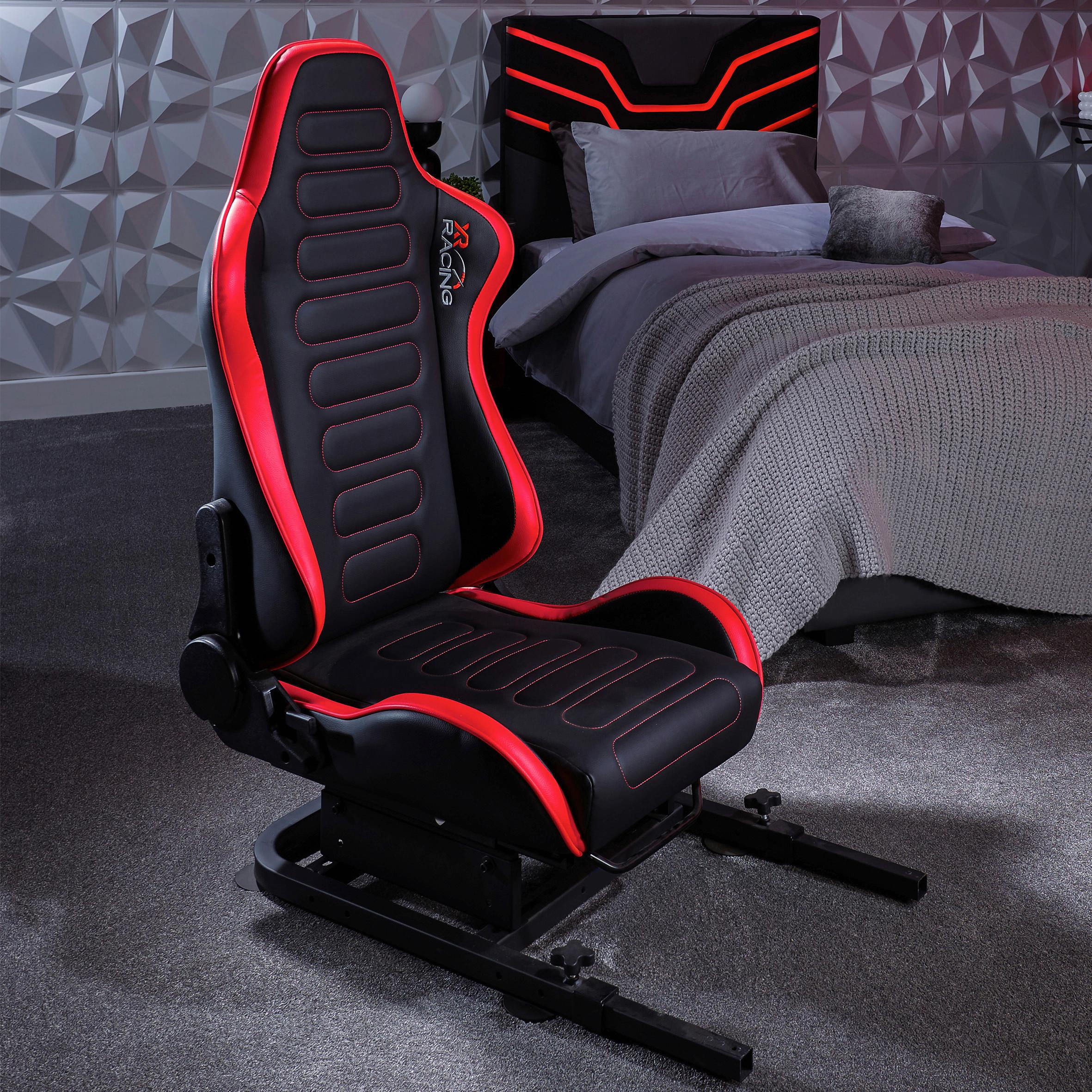 Gamingsessel XR Racing ca. 63x53x83cm Rot/Schwarz - Rot/Schwarz, MODERN, Leder/Holzwerkstoff (63/53/83cm) - X Rocker