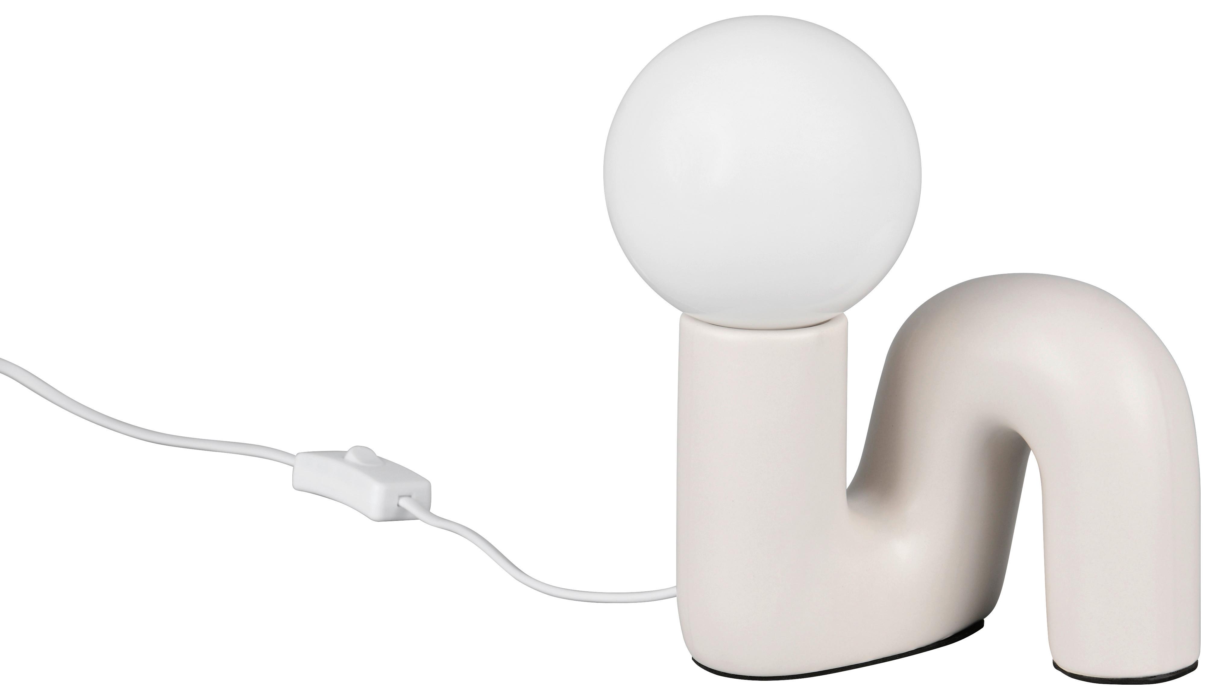 BORDSLAMPA LISA - grå, Modern, glas/keramik (16,5/15/21,5cm) - Mömax