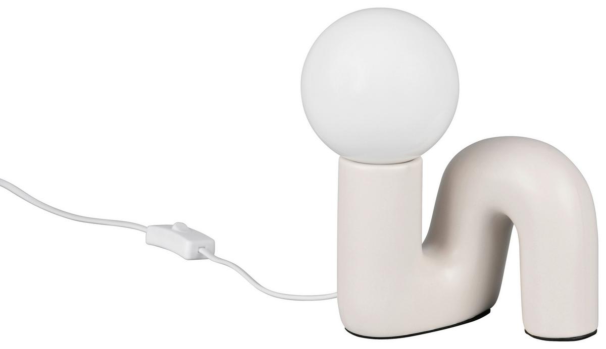 Tischleuchte Lisa Grau max. 5 Watt - Grau, Modern, Glas/Keramik (16,5/15/21,5cm) - Mömax