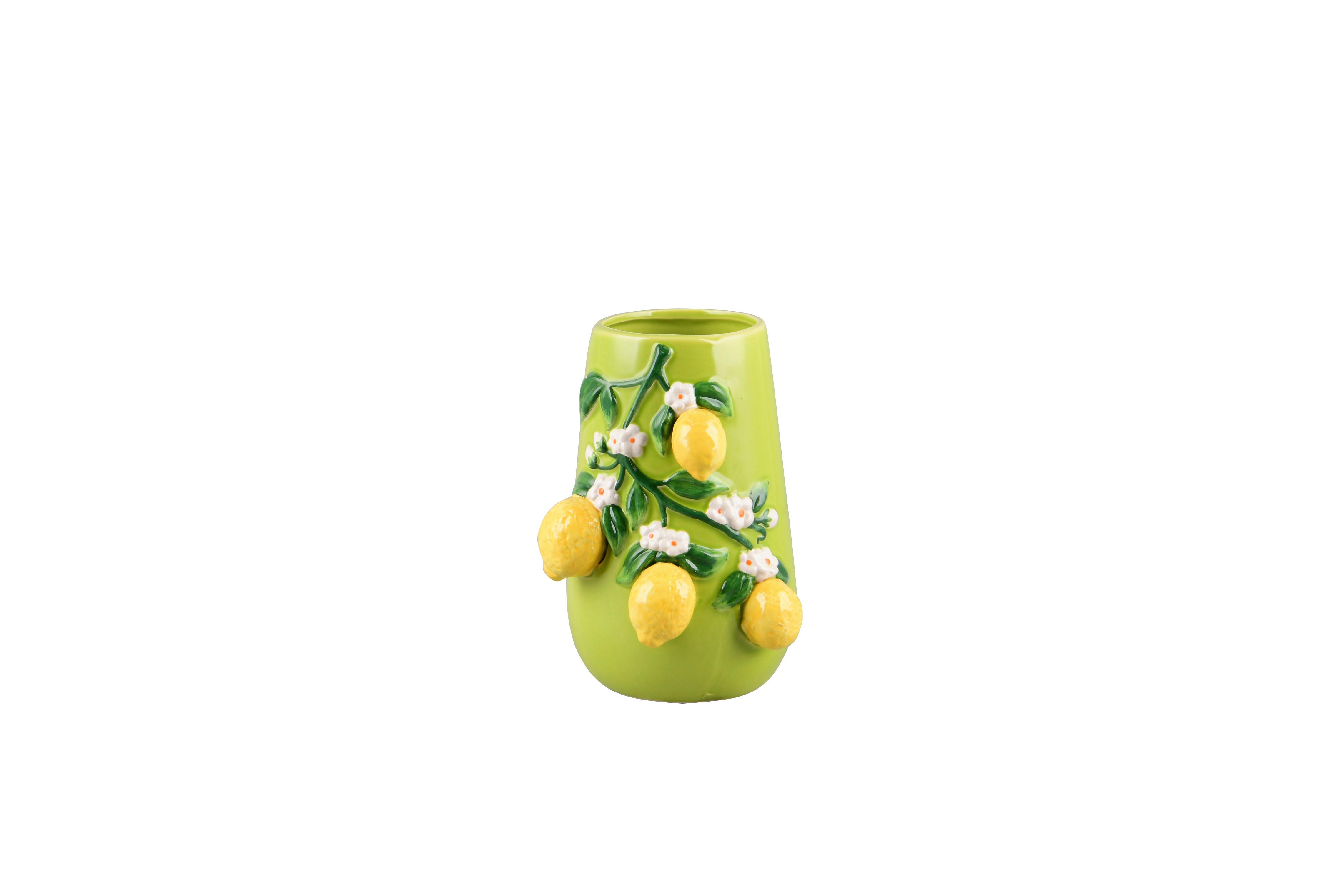 Dekovase Citri Multicolor - Multicolor, Basics, Keramik (16/15/22cm)