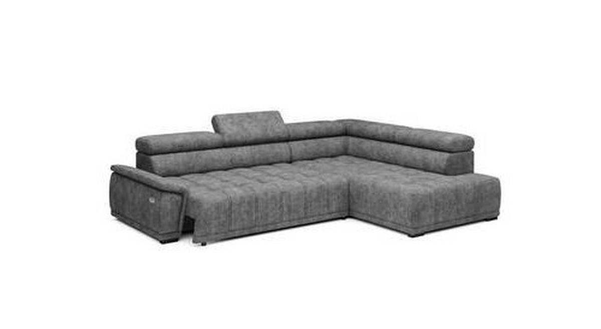 Kutna Garnitura Gremio - siva/crna, Moderno, drvni materijal/drvo (283/206cm) - Modern Living