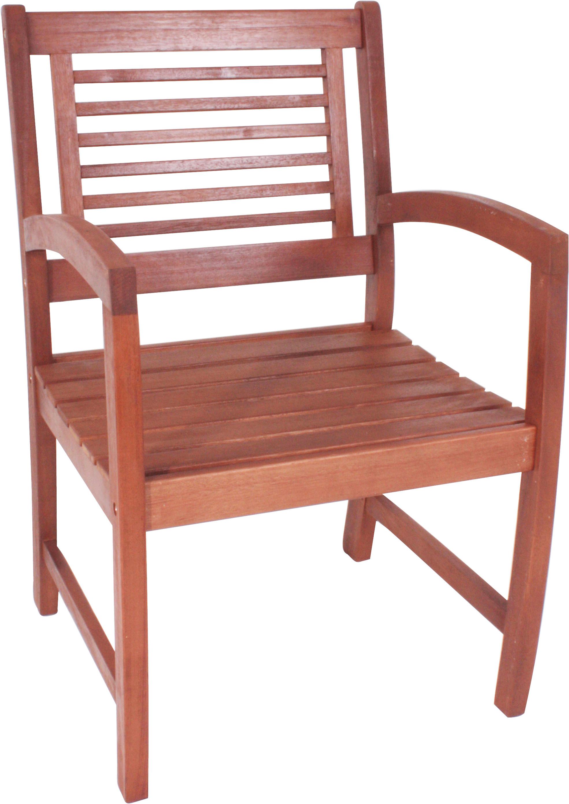 Gartenstuhl Madison Holz ca. 56x90 cm - Eukalyptusholzfarben, Basics, Holz (56/90/59cm) - Gardenson