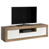 Tv Komoda Neapel - tamno smeđa/srebrne boje, Konvencionalno, drvni materijal/plastika (180/50/46cm) - Mömax