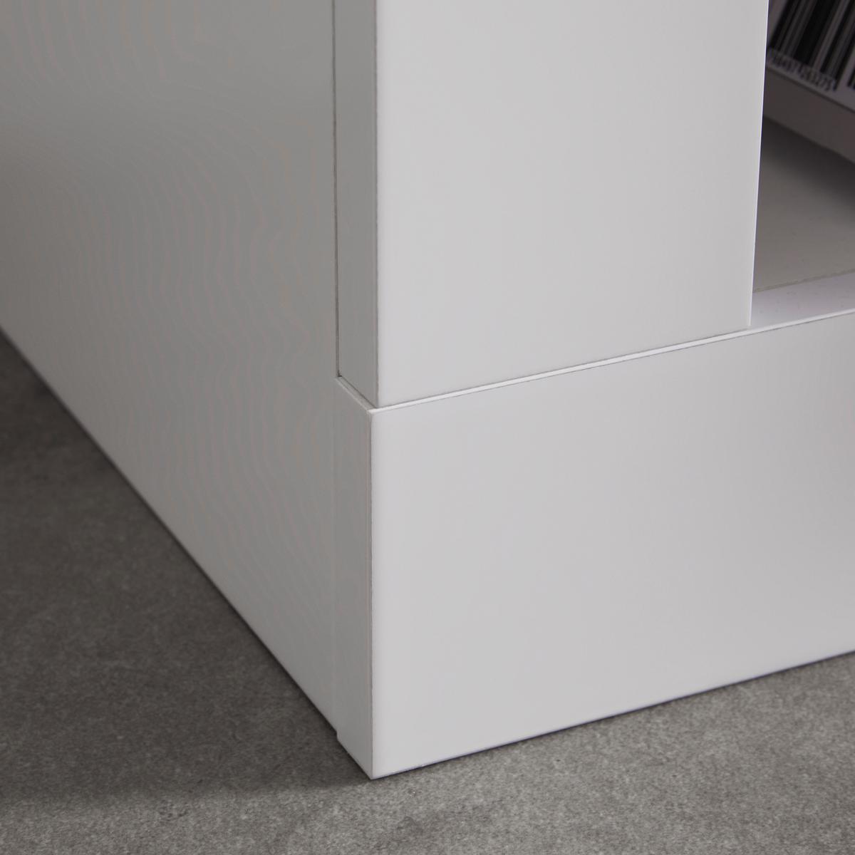 Sideboard Amarito in Weiss HG/Eiche Artisan - Weiss Hochglanz/Eiche Artisan, Konventionell, Holzwerkstoff (210/101/42cm) - Mömax