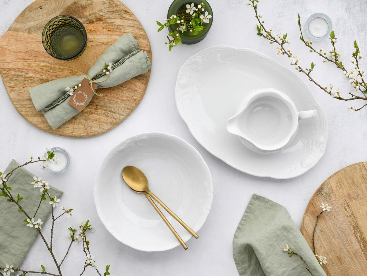 Kombinirani Servis Frederike, 3-Delni - bela, Basics, keramika - Creatable