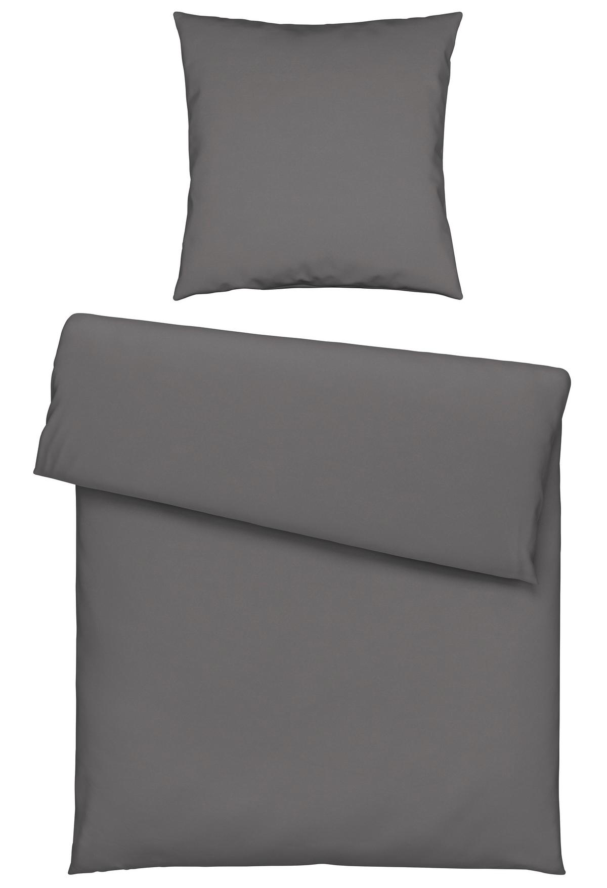 Bettwäsche Iris in Grau ca. 135x200cm - Grau, MODERN, Textil (135/200cm) - Modern Living