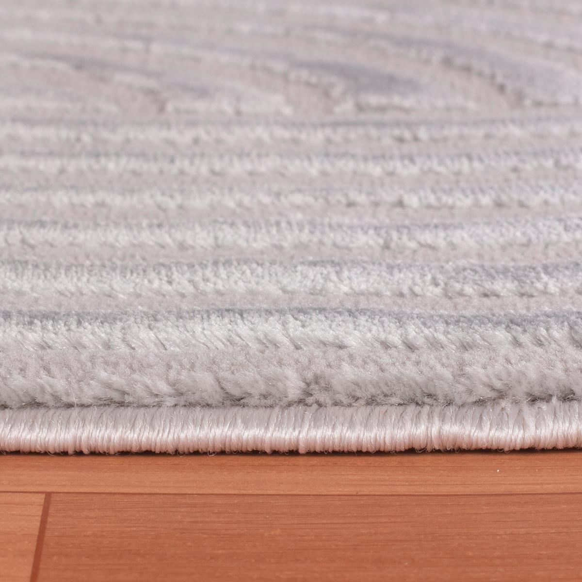 Tkana Preproga Sahara, Srebrna, 80x150cm - srebrne barve, Design, tekstil (80/150cm) - Novel