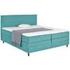 PAT BOXSPRING KLEOPATRA - turcoaz, Konventionell, lemn/textil (160/200cm) - Modern Living