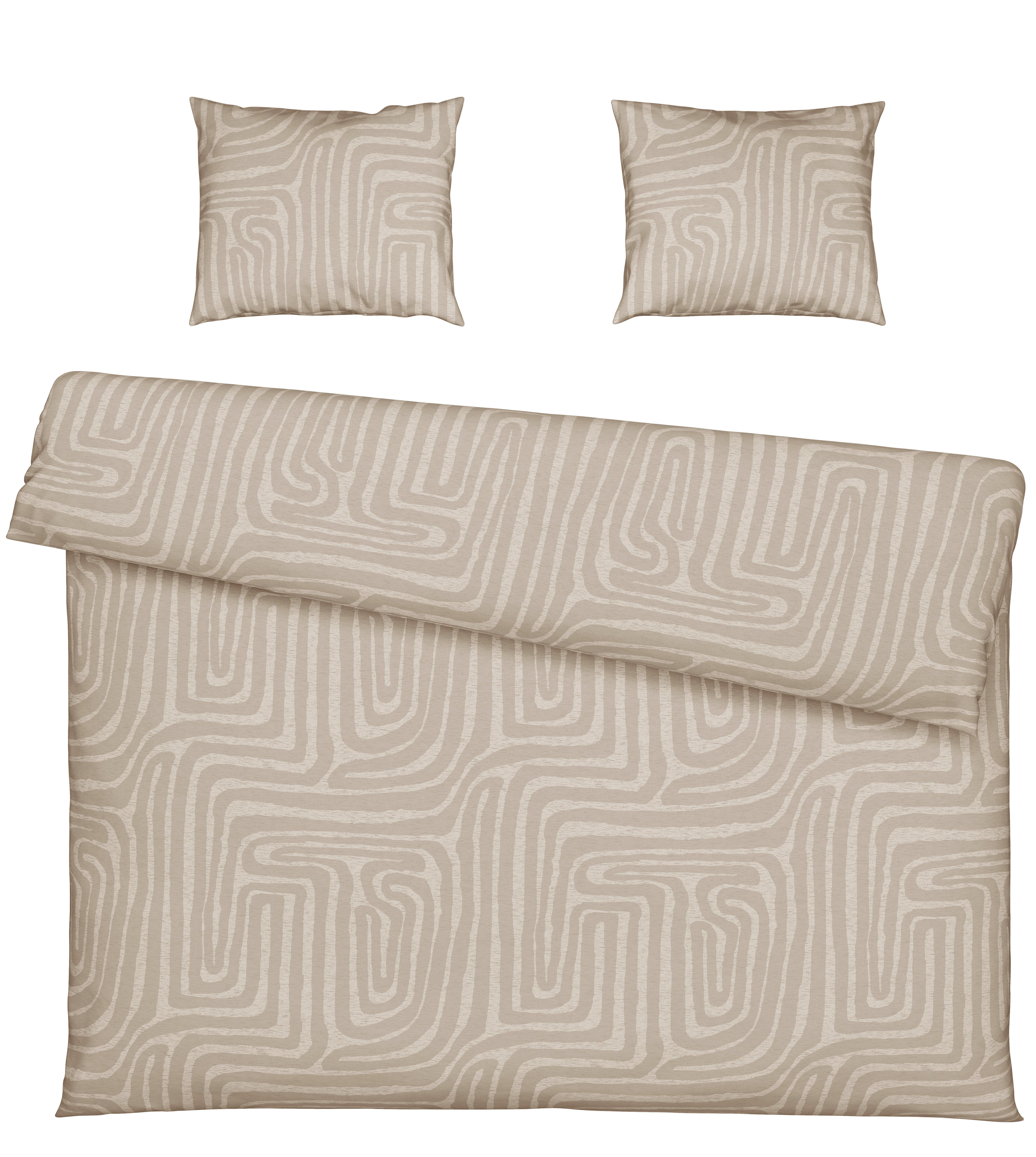 Bettwäscheset Liam Xxl - Beige, Modern, Textil (200/210cm) - Modern Living