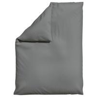 Bettdeckenbezug Woven Satin Grau ca. 155x220cm - Grau, Basics, Textil (155/220cm) - Schlafgut