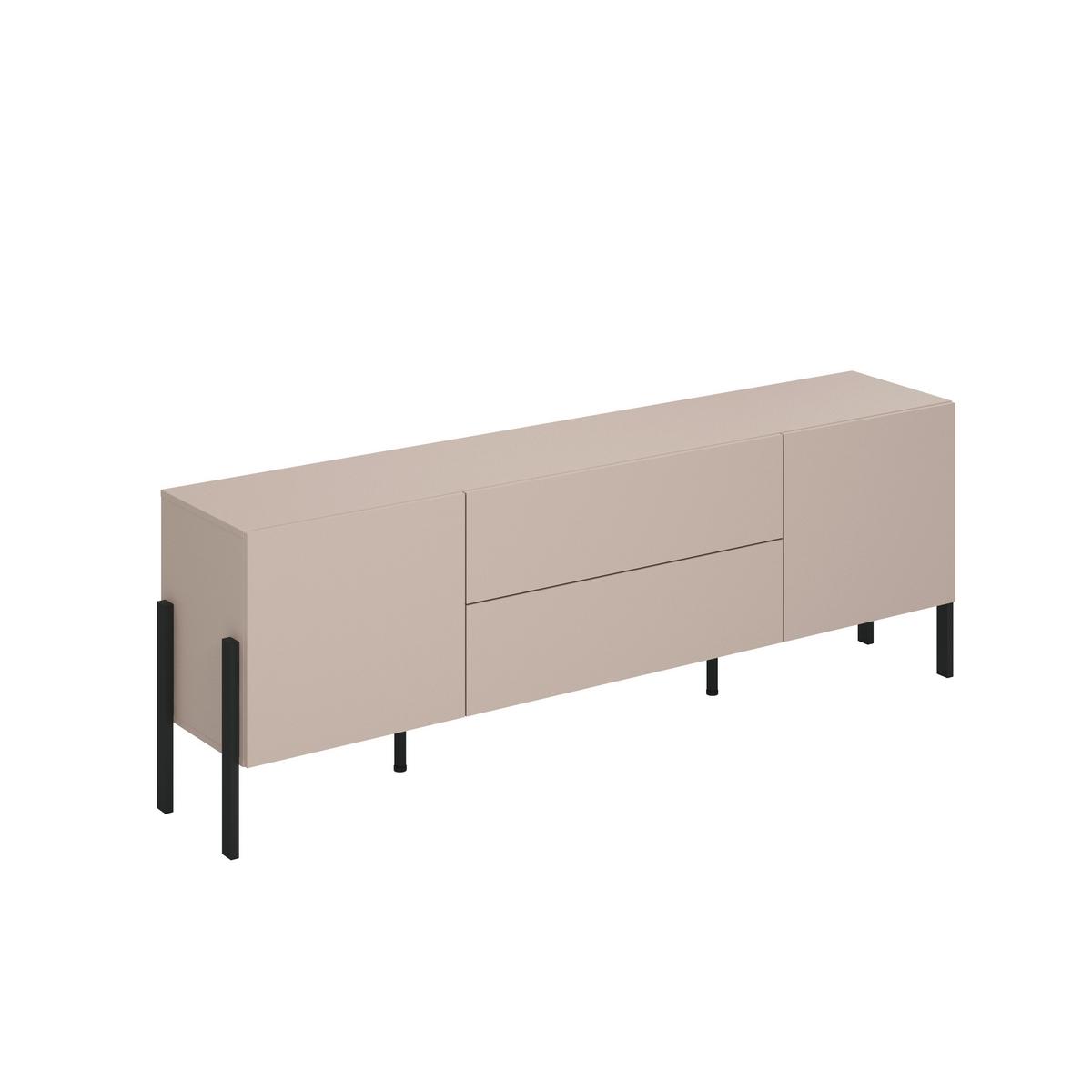 Tv Szekrény Jukon - kasmír, Modern, faalapú anyag (204/70/40cm)
