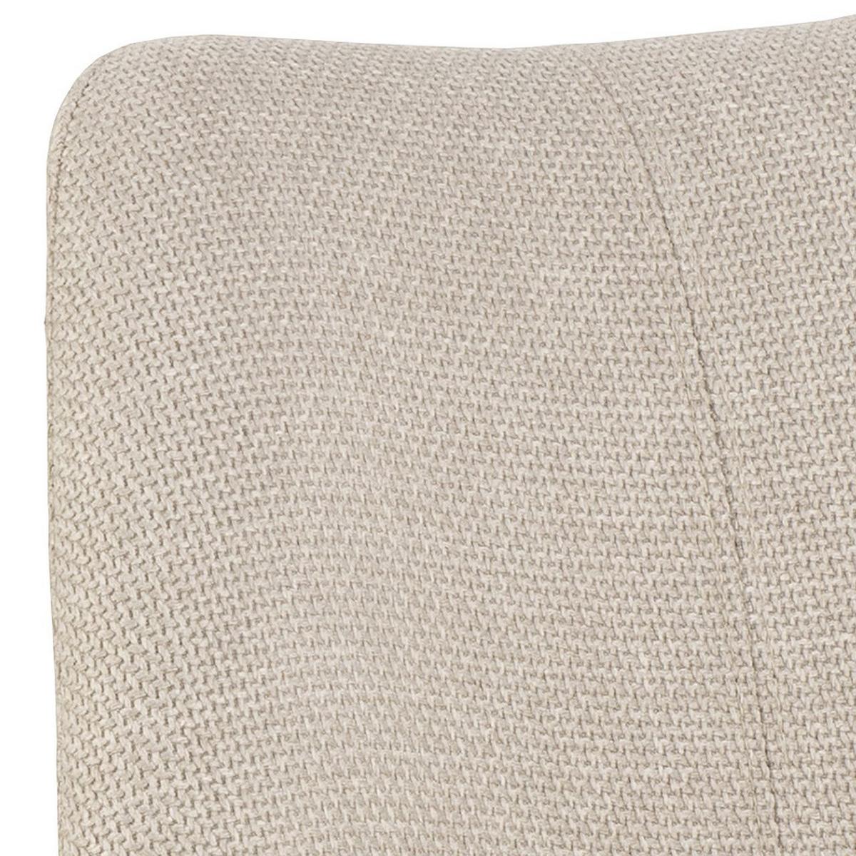 KRZESŁO ERICA - beżowy/kolor dębowy, Konventionell, tkanina/drewno (49/84/55cm) - MID.YOU