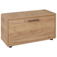 Klupa Za Predsoblje Fontana - boje hrasta/crna, Moderno, drvni materijal/plastika (84/46/32cm) - Modern Living