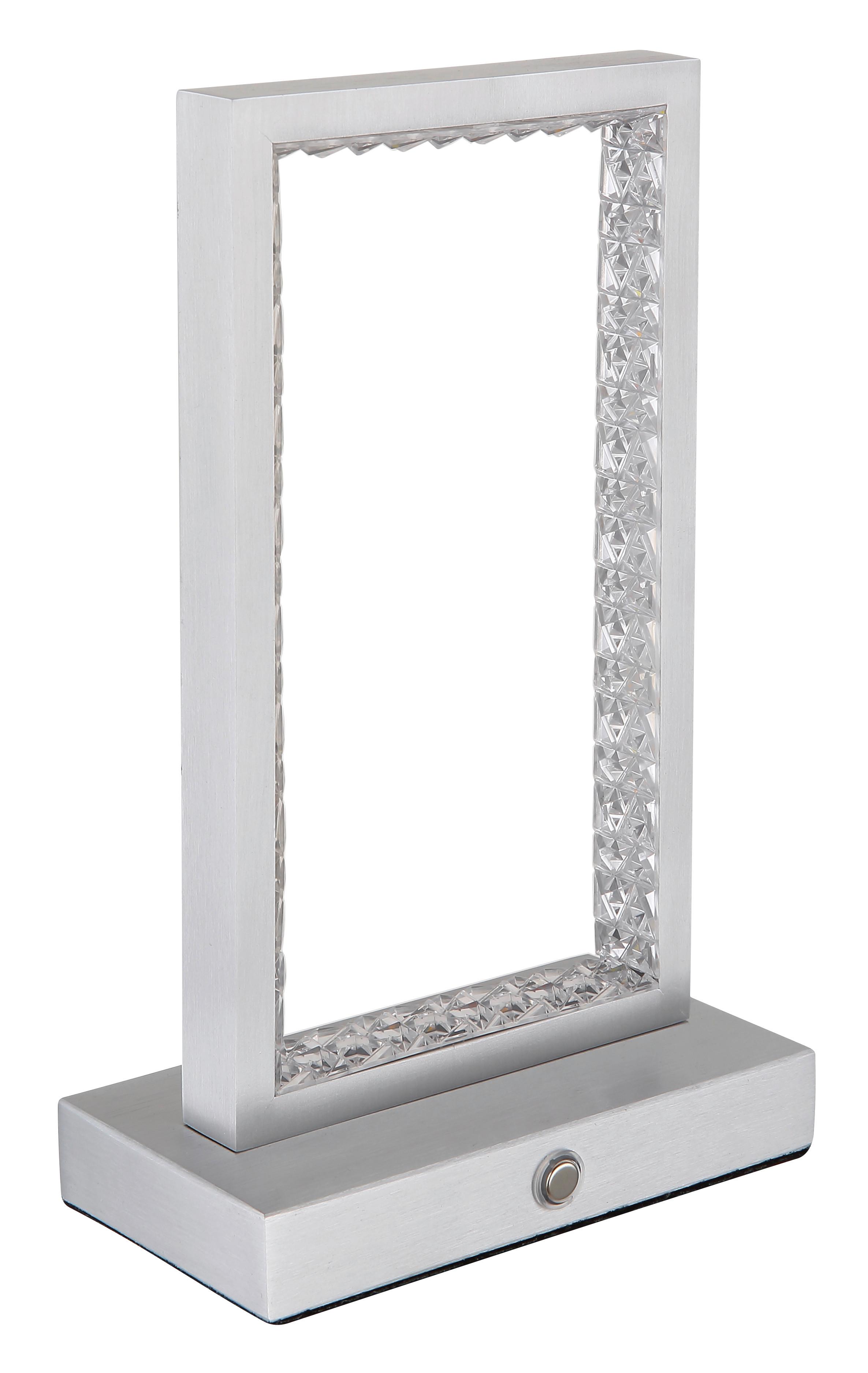 Namizna Svetilka Za Polnjenje Samega - prozorno, Design, kovina/umetna masa (14/7,5/23cm) - Globo