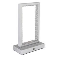 LED-Tischleuchte Samega Klar max. 3 Watt - Klar, Design, Kunststoff/Metall (14/7,5/23cm) - Globo