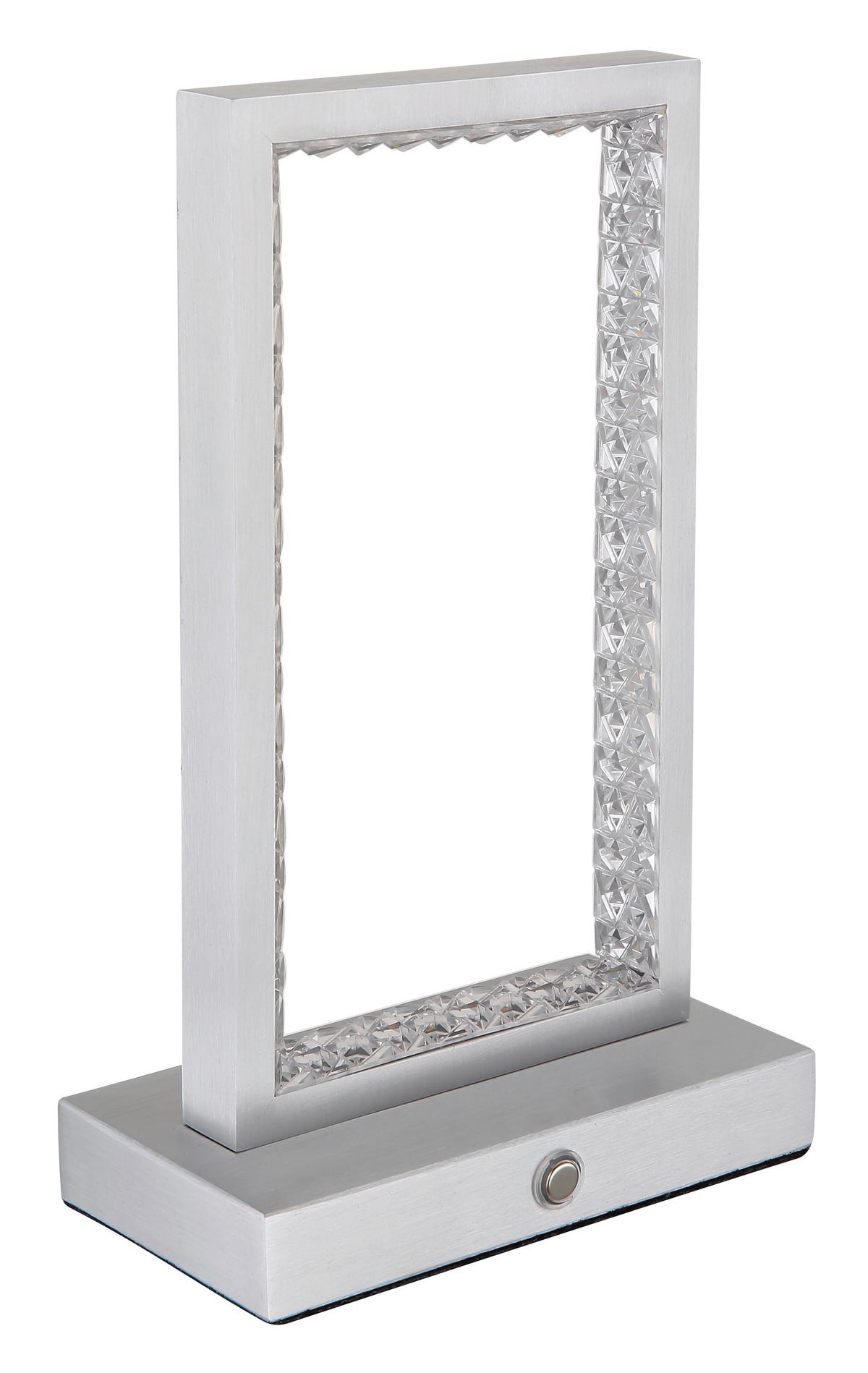 LED-Tischleuchte Samega Klar max. 3 Watt - Klar, Design, Kunststoff/Metall (14/7,5/23cm) - Globo