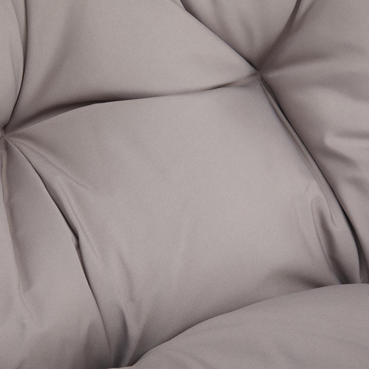 Fotoliu suspendat Bari - gri deschis/gri, Modern, plastic/metal (130/201/116cm) - Bessagi Garden