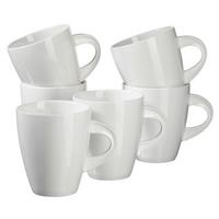 KAFFEEBECHERSET LA MUSICA 6ER-SET WEISS - Weiß, Basics, Keramik (400ml) - Mäser