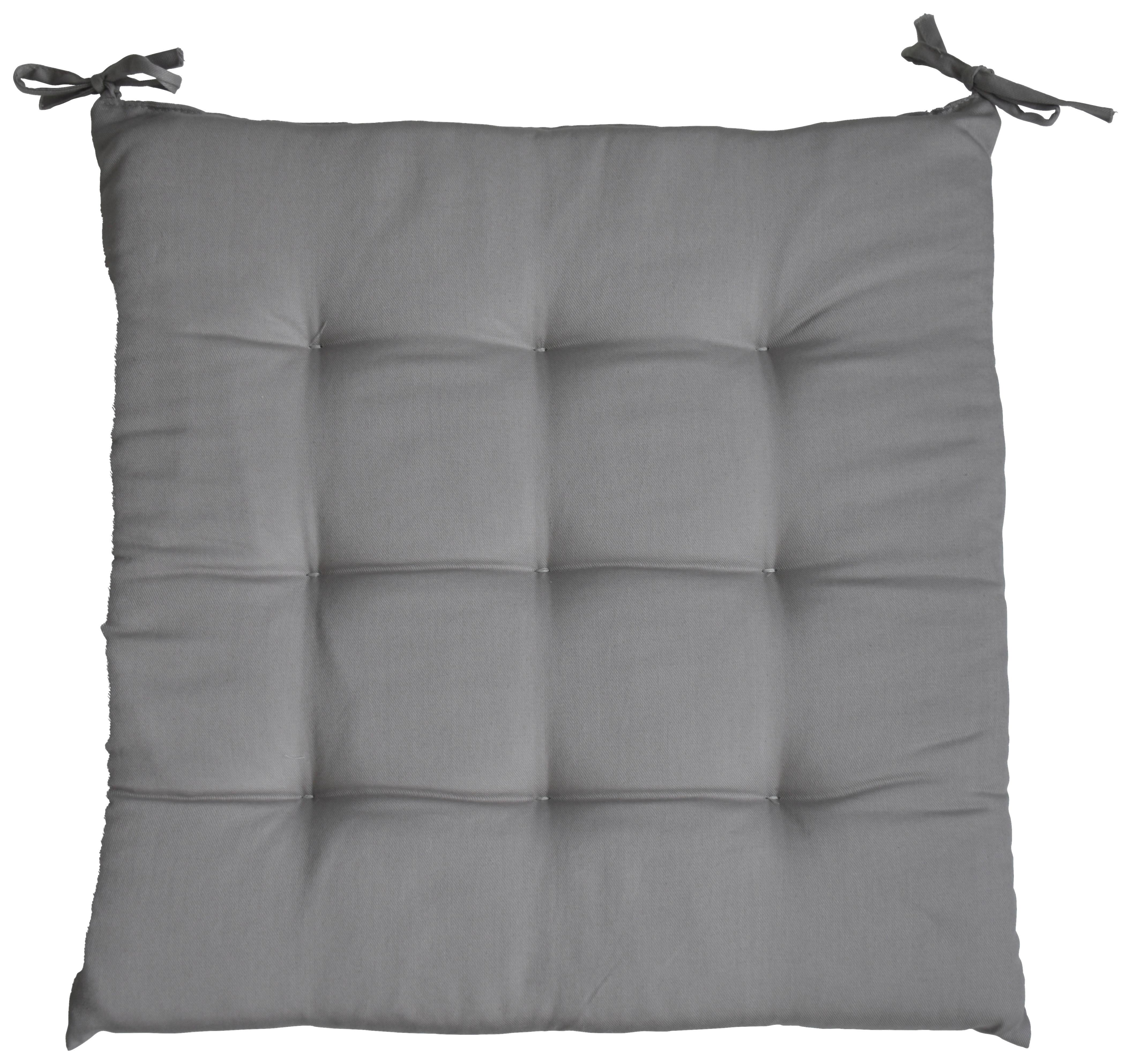 Ülőpárna Lola 40/40 - világosszürke, textil (40/40/4cm) - Mömax