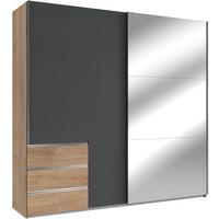 Ormar S Kliznim Vratima Level 36 A - boje grafita/boje hrasta, Moderno, drvni materijal (250/236/65cm) - Modern Living