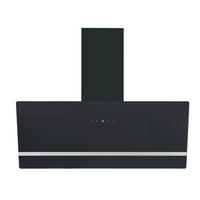 Dunstabzugshaube S21-90ABTH Schwarz - Edelstahlfarben/Schwarz, Basics, Glas/Metall (90/111.60/29.6cm) - PKM