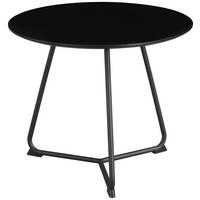 Măsuță de cafea MICA - negru, Modern, metal/material pe bază de lemn (55/46cm) - Modern Living