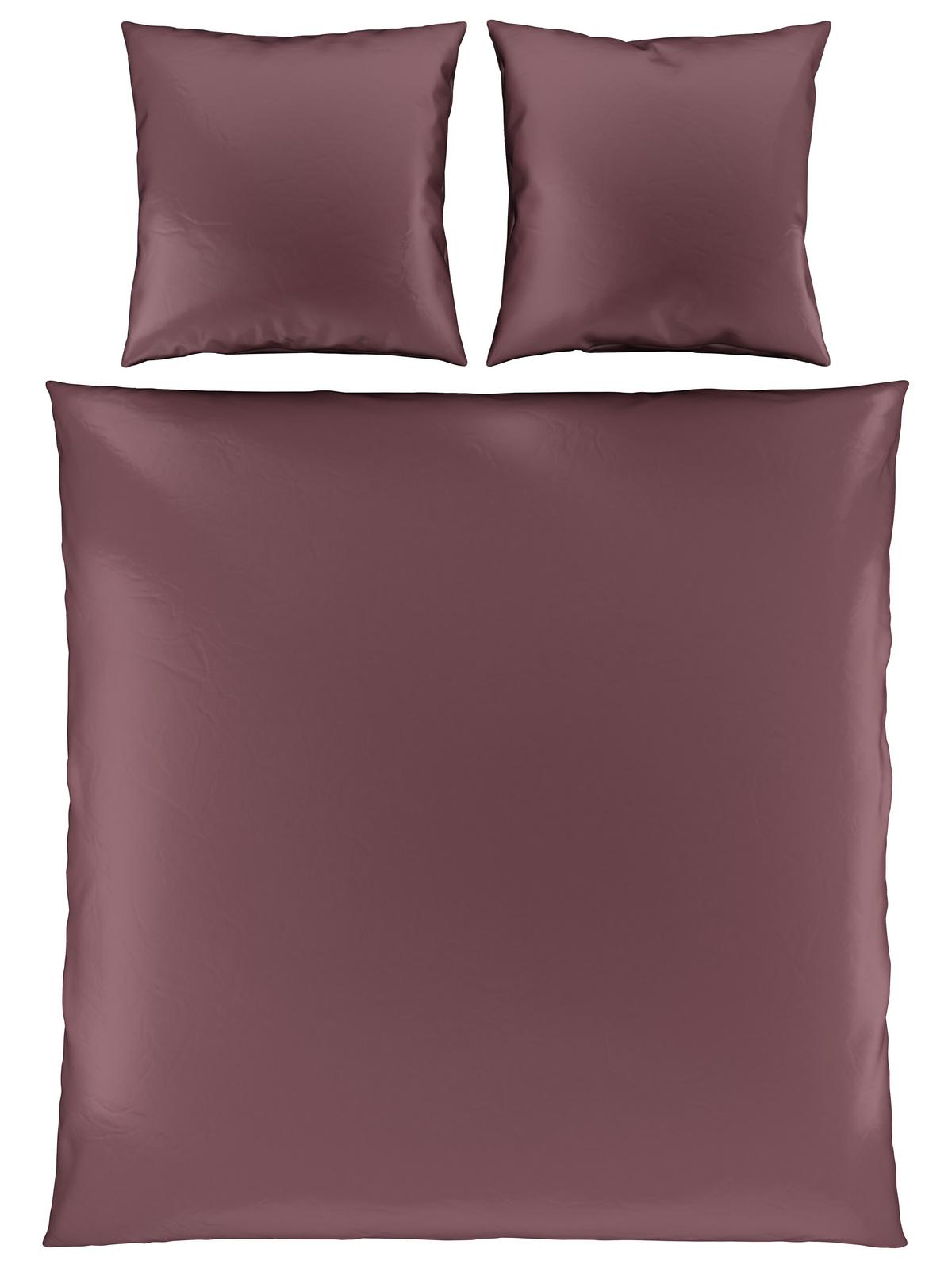Bettwäsche Alex Uni XXL ca. 200x220cm - Beere, MODERN, Textil (200/220cm) - Premium Living