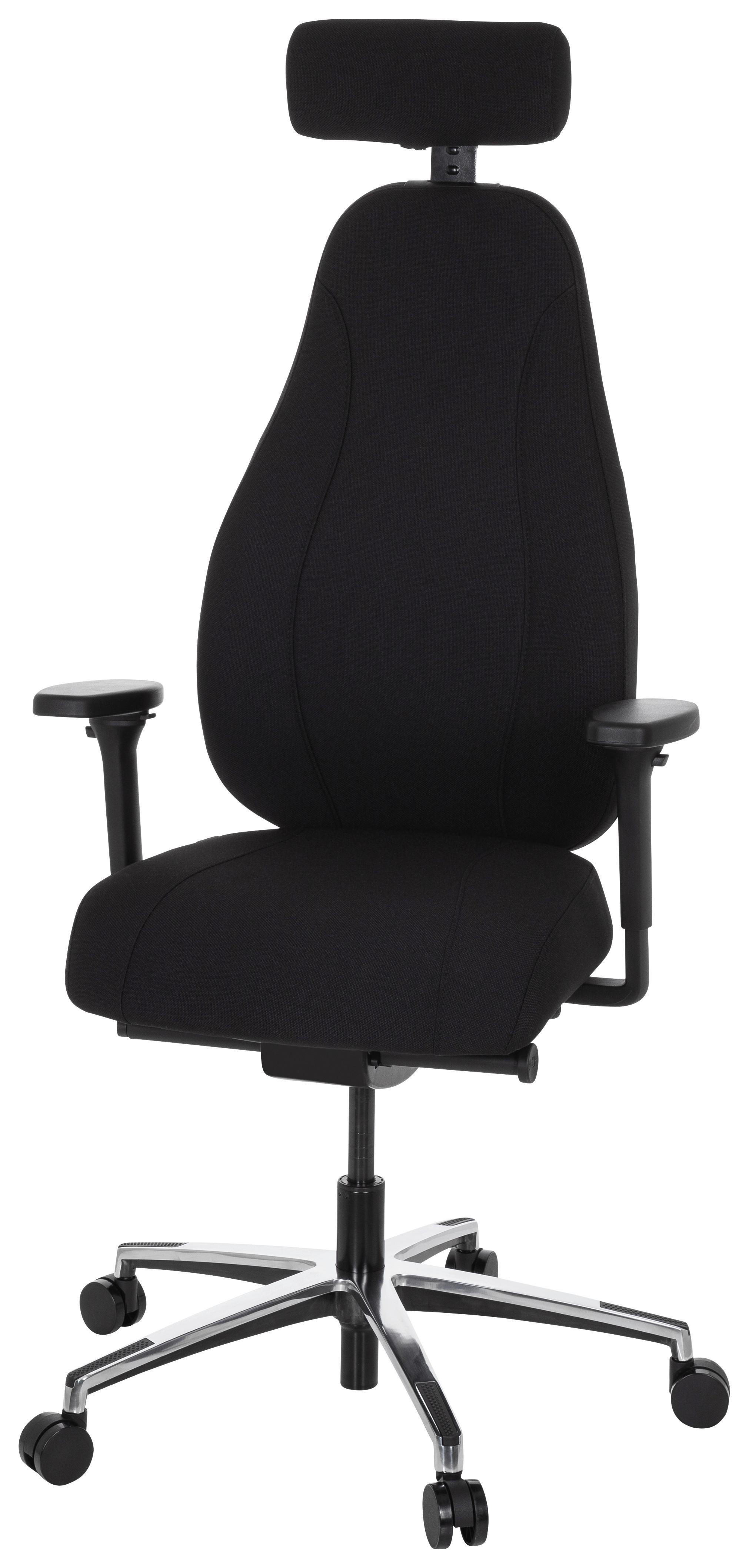 Pisarniški Stol Resistio, Črna - črna, Moderno, kovina/umetna masa (71/140/62cm) - MID.YOU