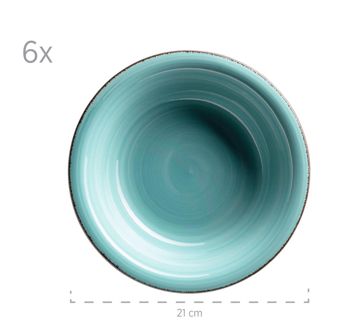 KOMBISERVICE 931614, LAGUNA - Blau, Basics, Keramik (60/32/32cm) - Mäser