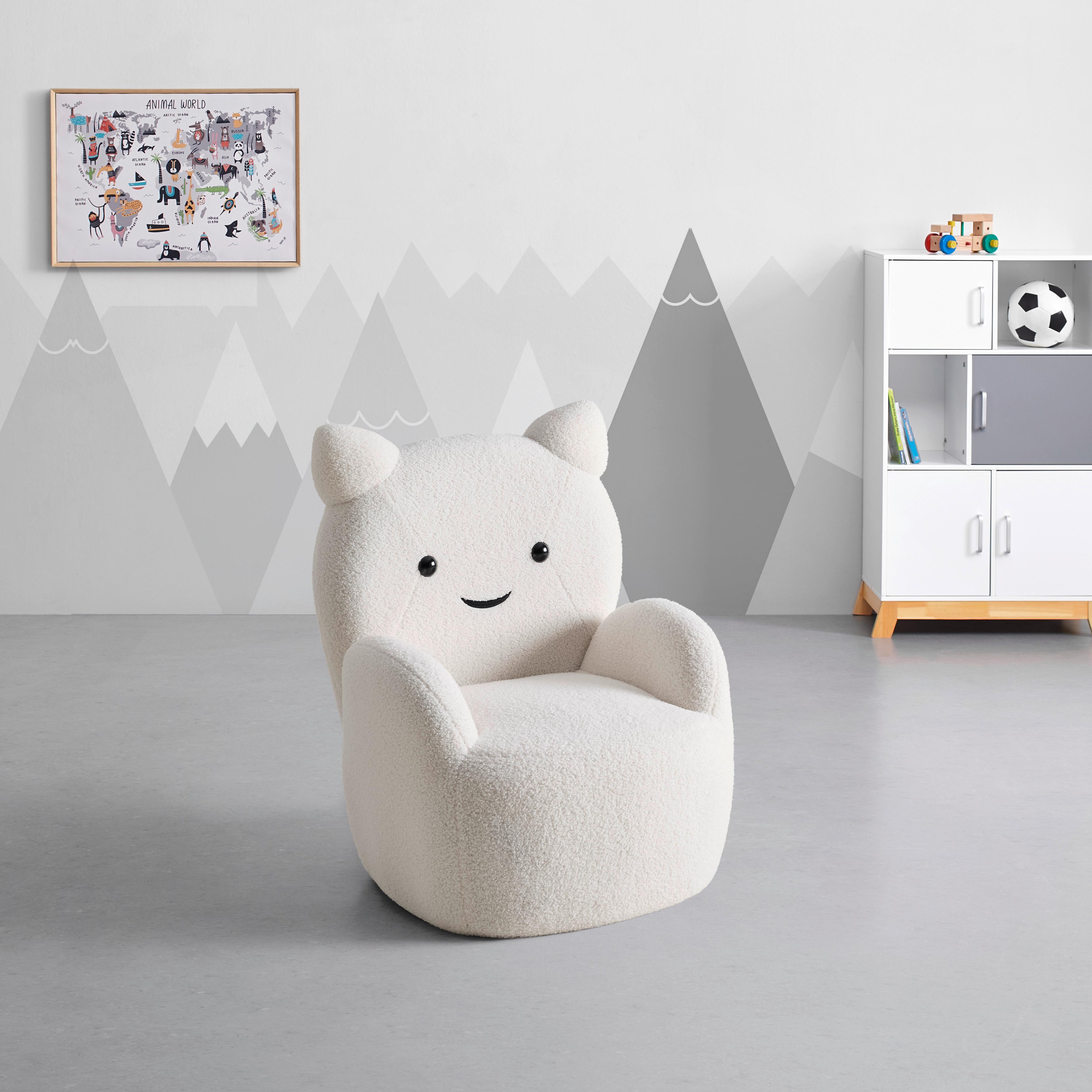 FÅTÖLJ KITTI -TREND- - vit, Romantik / Lanthus, trä/textil (59/72/58cm) - Mömax