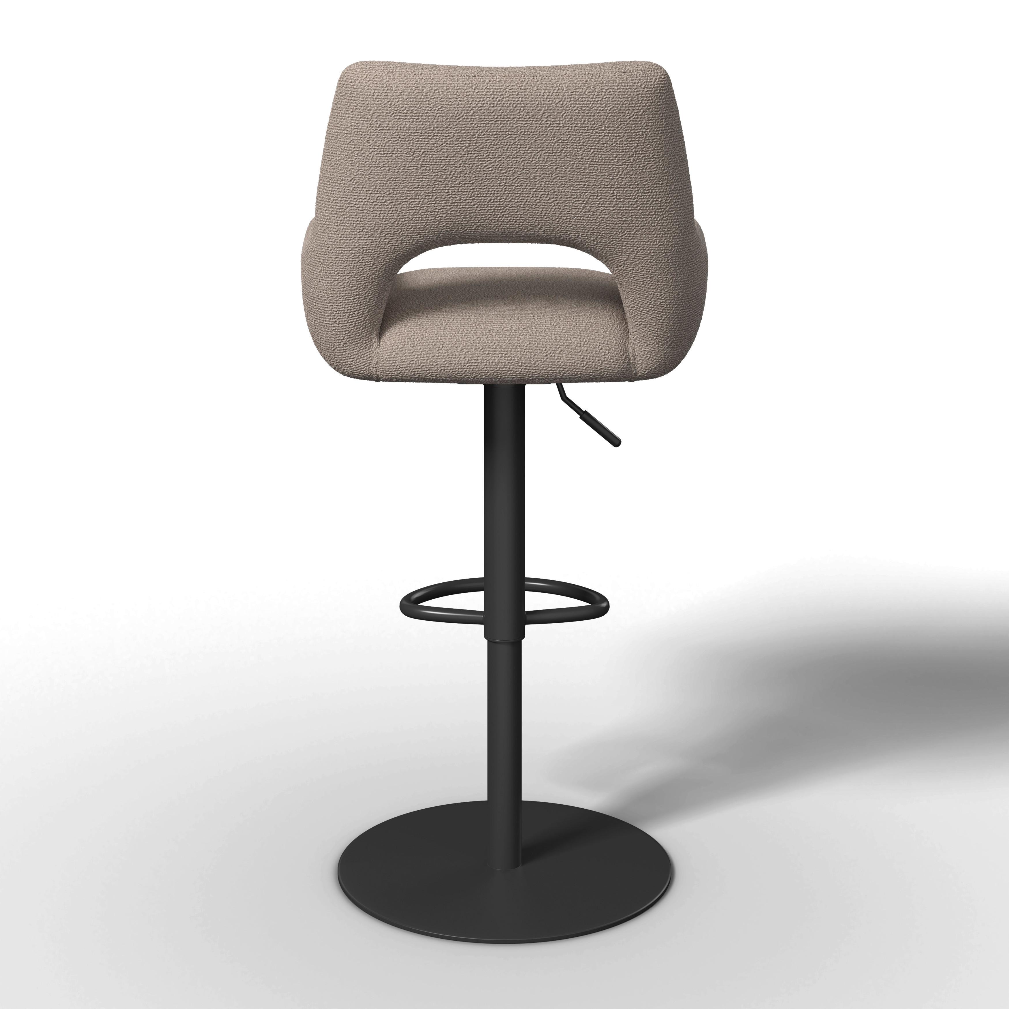BARPALL TAMI - svart/cremefärgad, Modern, metall/trä (46/107/51cm) - Bessagi Home